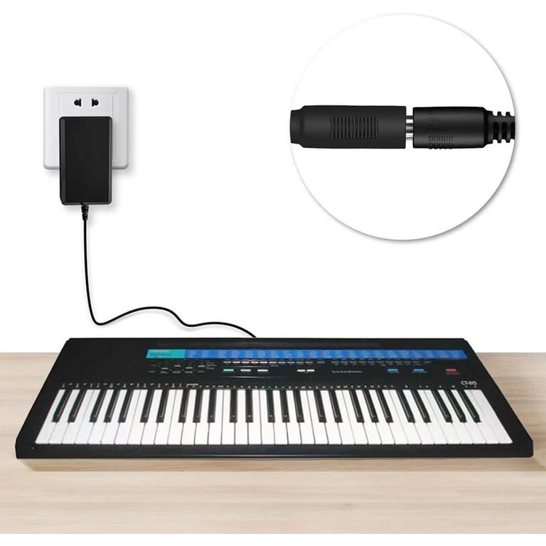 Casio Piano Keyboard FitPow 9V AC/DC Adapter For Casio LK-40 LK40