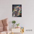 thumbnail image 3 of Motorcycle Motocross Rider Colourful Canvas Wall Art Print 12X16", 3 of 4