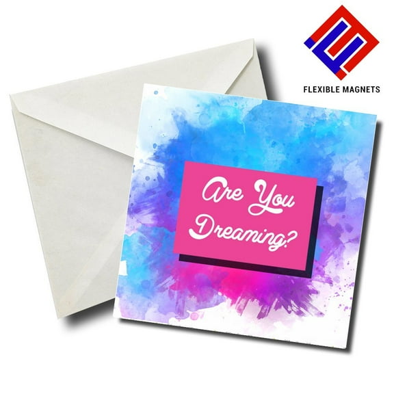 Are You Dreaming_ Inspirational Quote Magnet for refrigerator. Great Gift! By Flexible Magnets