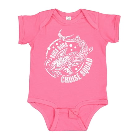 

Inktastic Bora Bora Cruise Squad Shark Design Gift Baby Boy or Baby Girl Bodysuit