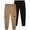 Black Khaki Cargo, variant on Southpole Boys Jogger Pants - 2 Pack Lightweight Tech Woven Athletic Cargo Jogger Pants (S-XL)