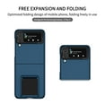thumbnail image 2 of Mantto for Samsung Galaxy Z Flip 3 5G, Folding Bracket Kickstand Military Grade Drop Protection,Skin-Friendly PC Back, Anti-Scratch Anti-Fingerprint case For Samsung Galaxy Z Flip 3 5G, Darkblue, 2 of 10