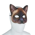 thumbnail image 3 of 2 máscaras de gato realistas de Halloween, máscara de gato de animal para Halloween, Navidad, Pascua, accesorio novedoso para fiesta de disfraces, 3 of 5