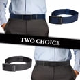 thumbnail image 2 of Cinturones para Hombre BLOSOOM Casual Paquete de 2 Azul con Negro, 2 of 5