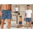 thumbnail image 3 of Onimisc Men's Underwear 100% Cotton Boxer Shorts Classic Plaid Woven Boxers for men, 10 Pack, 3 of 9