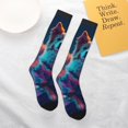 thumbnail image 6 of Bingfone Compression Socks for Women and Men Long Socks for Running Athletic Cycling Nurse-Starry Sky White Cloud Puppy, 6 of 8