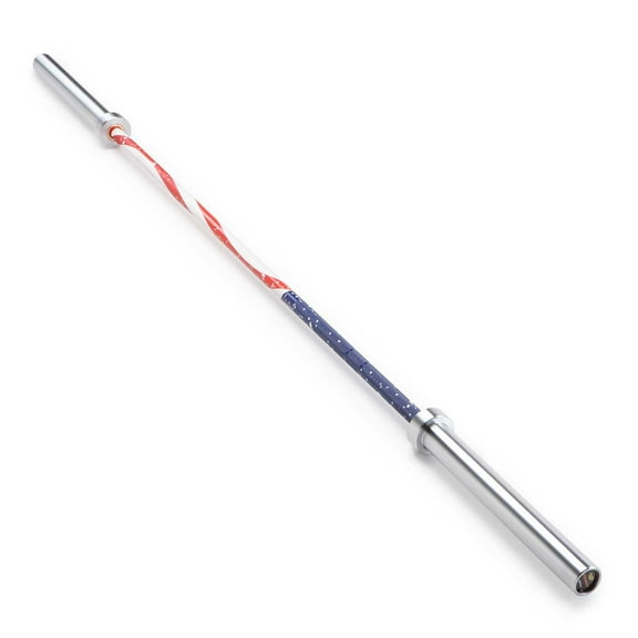 SteelBody by Marcy Red White and Blue USA Flag 45lb Olympic Barbell STB-1909FG