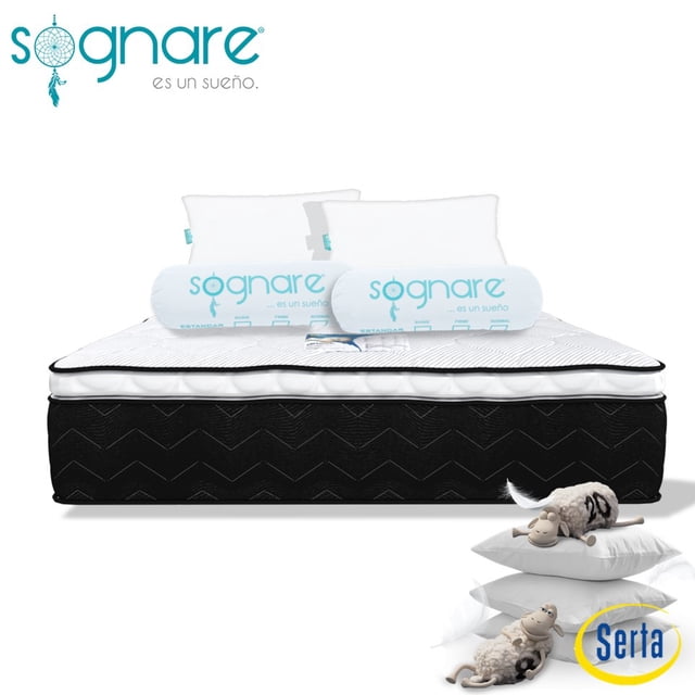 Colchón Individual Serta Preston + 2 Almohadas Perfect Sleeper