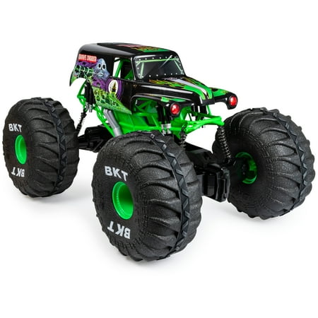 Monster Jam, Official Mega Grave Digger All-Terrain Remote Control Monster Truck with Lights, 1: 6 Scale, Kids Toys for Boys