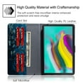 thumbnail image 6 of Allytech Galaxy Tab S5e 10.5" 2019 Case SM-T720 T725, Slim Fit Folio Shockproof Kickstand Lightweight Cards Holder Folio Flip Wallet Case Cover for Samsung Galaxy Tab S5e 10.5" T720, Blossom, 6 of 6