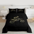 thumbnail image 2 of jejeloiu Motorcycle Motor Biker Full Size Comforter Sets,Military Camouflage Bedding Sets For Boys Kids Reversible 3pcs, 2 of 8