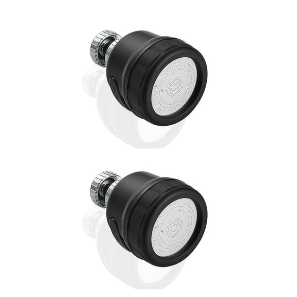 Yuarrent Extensor de grifo giratorio de 360 grados de alta presión, adaptador de grifo antisalpicaduras, conector de extensión, boquilla, No.01 2piezas