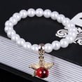 thumbnail image 2 of Pearl Charm Bracelet for Women and Girls in a Beautiful Design With Tension Mount, 2 of 28