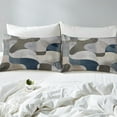 thumbnail image 4 of Erosebridal Modern Minimalism Sheet Set Full, Abstract Geometric Bedding Sets Full Size, Camo Reversible Full Sheet Sets, Breathable Bedroom Decorative, 4pcs, 4 of 7