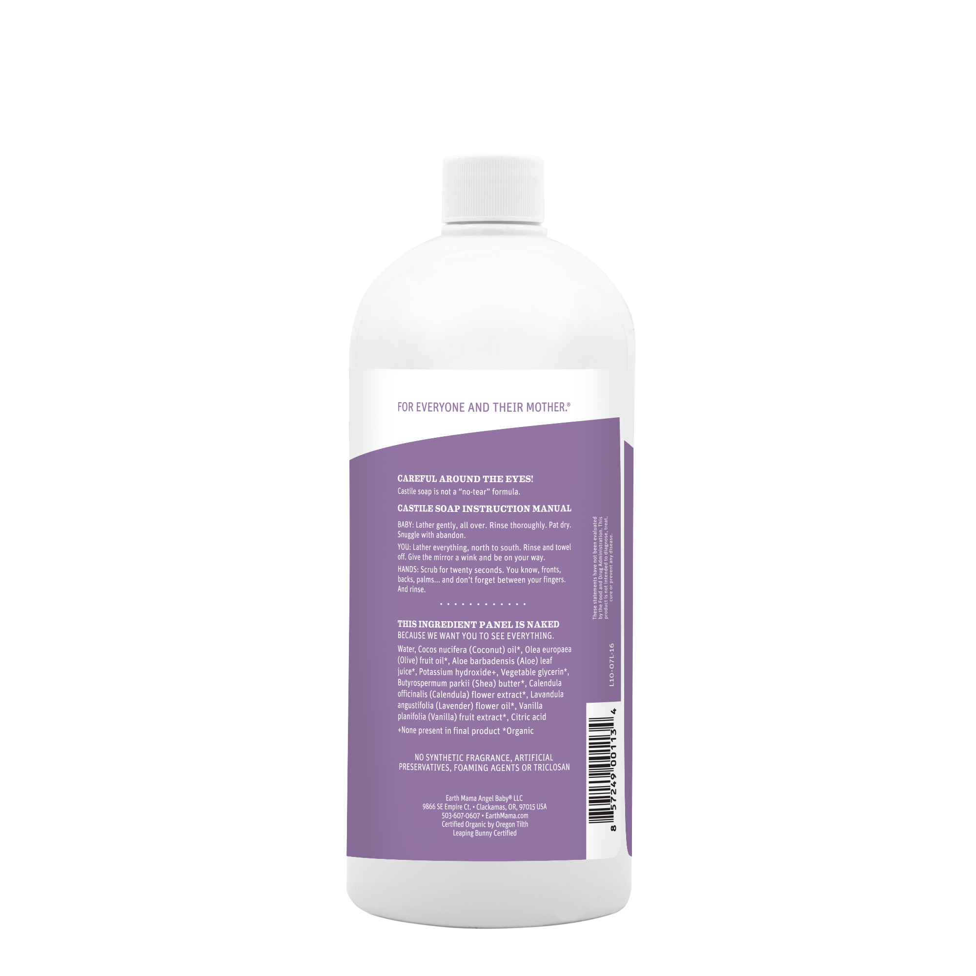 Earth Mama Shampoo E Bagnoschiuma Lenitivo Alla Lavanda - 160ml - Detergete Natura Per Bambini