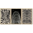 thumbnail image 4 of 16x24in Natural Framed Boho Wall Decor Abstract Plant Prints Framed Wall Art Minimalist Bohemian Artwork Vintage Farmhouse Modern Home Decor, 4 of 8
