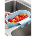 thumbnail image 3 of Lishi Kitchen Sink Strainer Basket - Blue, Corner Sink Waste Catcher and Garbage Filter, 3 of 3