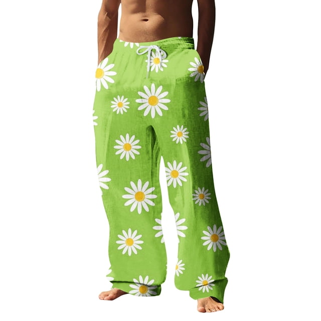 WEAIXIMIUNG Salopette Homme Ajustée Mode Décontractée Homme Imprimé Léopard 3D Numérique Pantalon Droit Décontracté Style Trois