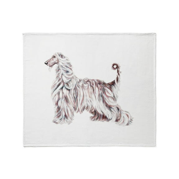 CafePress - Afghan Hound Elegance Throw Blanket - Soft Fleece Throw Blanket, 50"x60" for All Ages