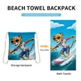 thumbnail image 4 of Mochila de toalla de playa con estuche de transporte - Toalla de viaje de microfibra de secado rápido, 62,99x31,50 pulgadas, multicolor, para acampar, nadar y gimnasio, 4 of 6