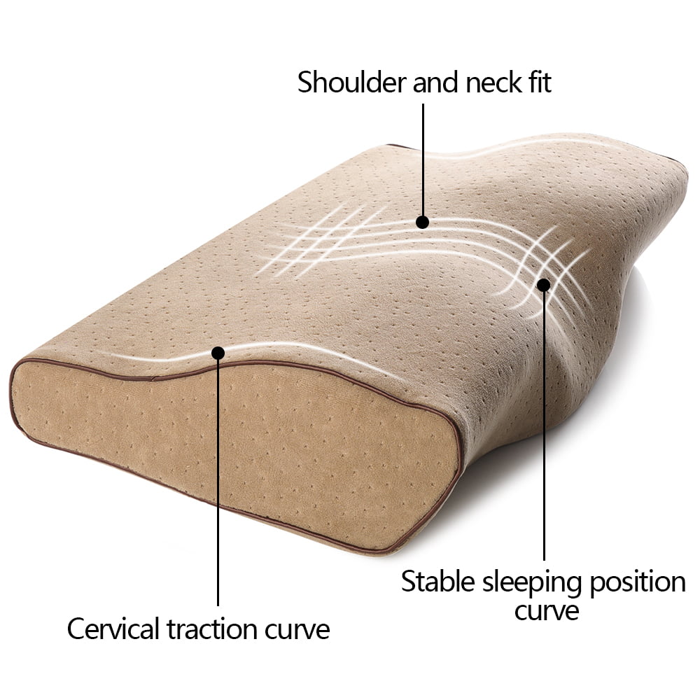 ANMINY Memory Foam Pillow Neck Support Sleeping Pillows Contour Sleep  Cervical Pillow