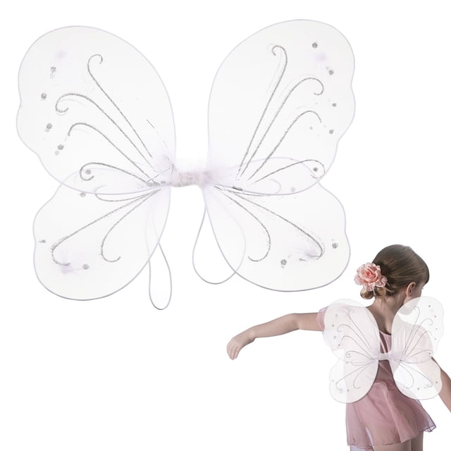 Billuyoard Alas de insectos brillantes para niña, decoración para fiesta de vacaciones, disfraz de Cosplay, actuación de moda, accesorios de Kits de decoración para fiestas