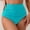 Sky Blue, variant on Hkoxplj Women's High Waisted Ruched Tummy Control Bikini Bottoms Retro Full Coverage Swim Bottom Bathing Suit Shorts Quick Dry Stretchy Vintage Swimsuit Bottoms for Beach Pool Solid Colors