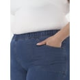 thumbnail image 2 of JMS Just My Size by Hanes Women's Plus Size 4 Pocket Bootcut Jeans, Single and 2-Pack, 2 of 8