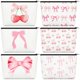 thumbnail image 1 of Set de bolsas de maquillaje Yeyeplum Cute Bow Pink para cosméticos, 6 unidades, 1 of 7