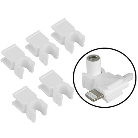 UPC: 0817711020544 | Movo (5 PACK) of Lighting Cable Dongle Adapter Clips – Secures the 3.5mm Dongle to your iPhone to for Microphones & Other Devices