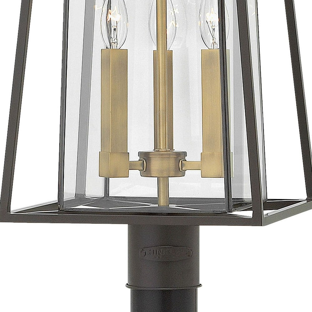 Hinkley Lighting - Three Light Post Top/ Pier Mount - Outdoor - Walker - Three