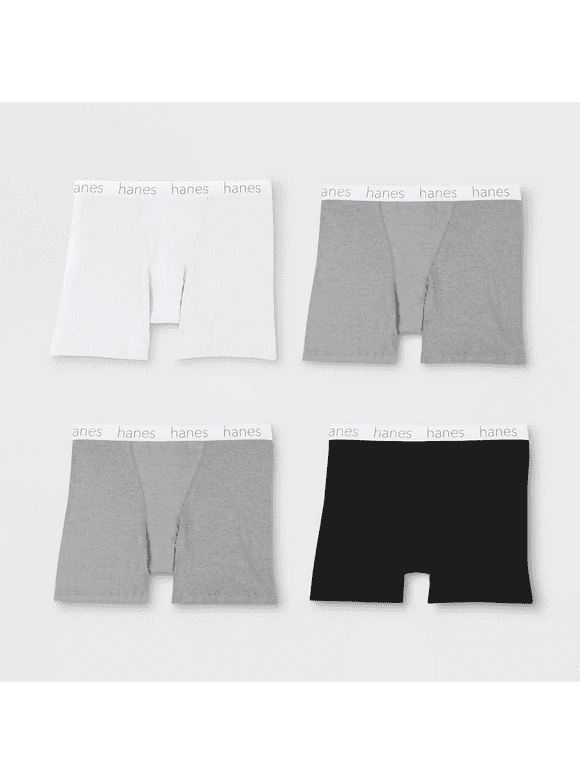Hanes Premium Women's 4pk Comfortsoft Waistband with Cotton Mid-Thigh Boxer Briefs - Colors May Vary, 7/L