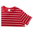 thumbnail image 3 of GL by Gibsonlook Women's Embroidered Crew Neck Short Sleeve Tee (Red/Stars and Stripes, L), 3 of 3