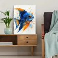 thumbnail image 5 of Qisvanset Framed Canvas Wall Art 12x16 Inch Blue Angel Fish Tropical Ocean Coastal Wall Decor, 5 of 5
