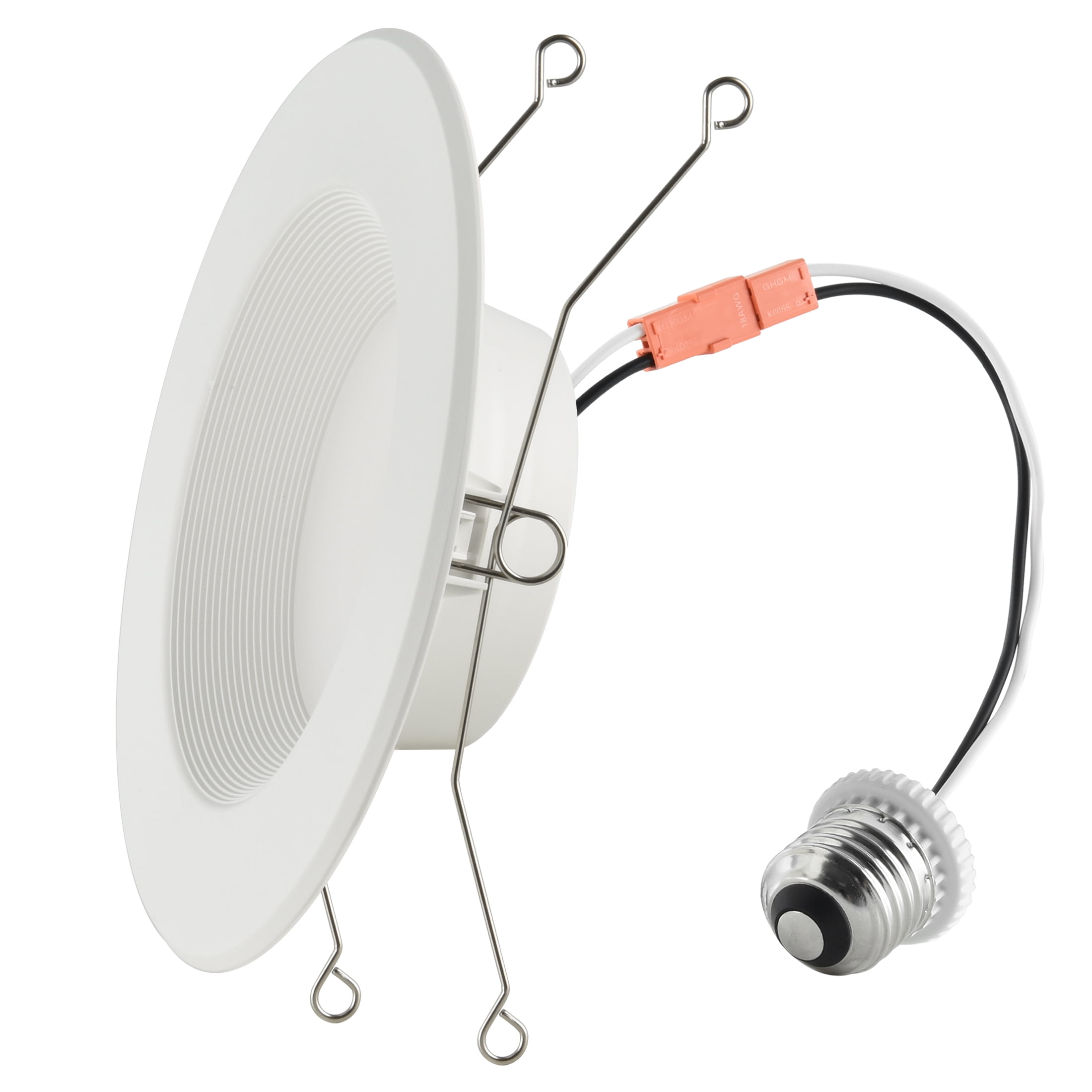 Great Value 6" LED 13W (75W Replacement) Adjustable Color Temperature Color Selectable E26 Medium Base Retrofit Downlight, 4 Count