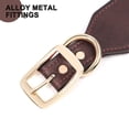 thumbnail image 3 of Didog 4.8cm Width Genuine Leather Dog Collar with Custom Name Plate Heavy Duty Buckle, 3 of 7