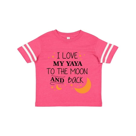 

Inktastic I Love My Yaya to the Moon and Back Gift Toddler Boy or Toddler Girl T-Shirt