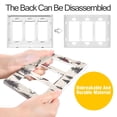 thumbnail image 4 of Yayeee Rocker Switch Wall Plate 1-Gang 4.6"x2.9" Home Decorative Outlet Cover, Plaid Deer, 4 of 6