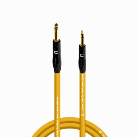 Coluber Cable 1/4" TS Male to 3.5 TRS Male - Pro 3-Pin Microphone Connector