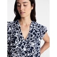 thumbnail image 5 of Time and Tru Women's Double Cloth Mini Dress with Flutter Sleeves, Sizes XS-XXXL, 5 of 6
