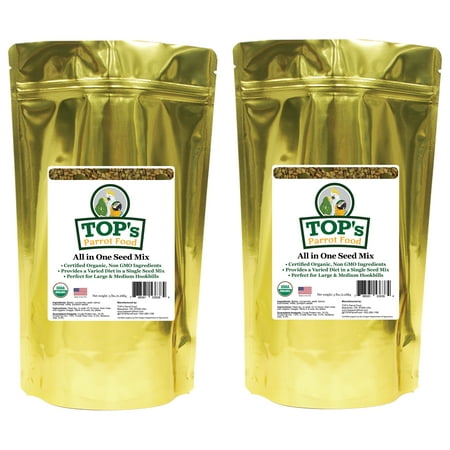 TOP's Parrot Food Organic All in One Seed Mix 10 lb. Bundle