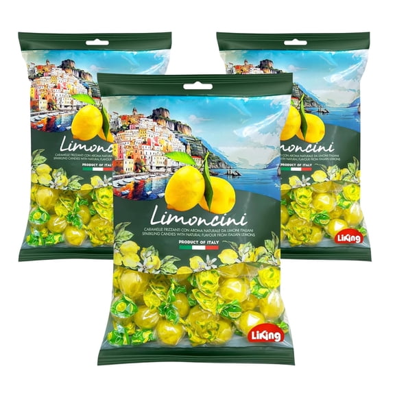 Sanniti Limoncini Frizzanti Candy, 6.17 oz, Pack of 3
