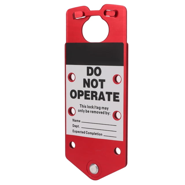 Lockout Tagout Hasp, 360 ° Rotation Low Density Lockout Hasp Writable For Workshop For Building Works For Industrial Equipment