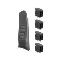 Rugged Ridge by RealTruck Switch Pod for Wrangler JK | A-Pillar, Black, LHD | 17235.86 | Compatible with 2007-2010 Jeep Wrangler JK