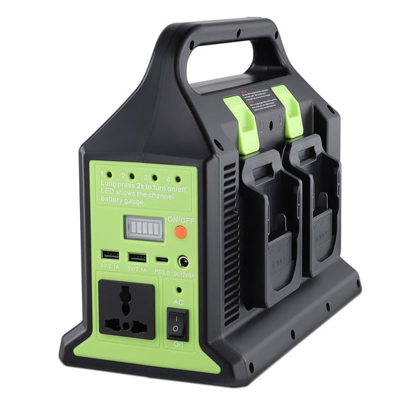 300W Power Supply Inverter 4 Port Power Adapter for Ma*kita 18V Battery DC 18V to AC 110-230V for Outdoor Camping Emergency