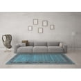 thumbnail image 3 of Ahgly Company Indoor Round Persian Light Blue Traditional Area Rugs, 4' Round, 3 of 4