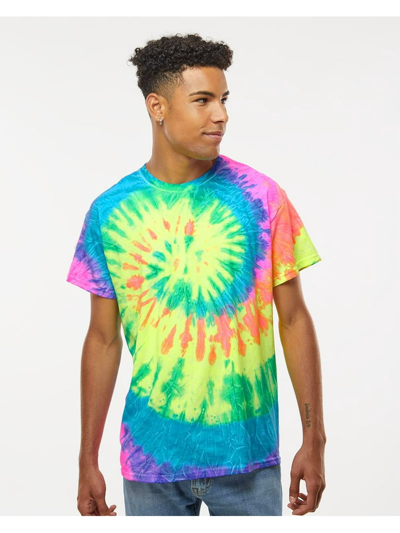 tie dye dress shirt Herman Tie-dye V-Neck Orange