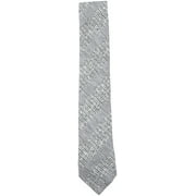 Paolo Albizzati Men's Navy / White Brown Cotton and Silk Diagonal Stripe with Crosshatch Pr Necktie - One Size