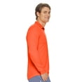 thumbnail image 2 of Expert Brand Men's Drimax Dri Fit Athletic Quarter Zipper Training Jacket, Safety Orange, XXL, 2 of 5