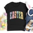 thumbnail image 4 of Plebaso T-Shirts de Pâques pour Femmes Manches Courtes Graphiques Hauts Imprimés Décontractés Mode pour Femmes, 4 of 6